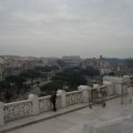Blick in Richtung des Kolosseums vom Monumento Vittorio Emanuele II