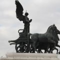Die rechte Quadriga des Monumento Vittorio Emanuele II