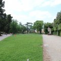 Via del Forte di S. Giorgio im Giardino di Boboli mit der Skulptur von Igor Mitoraj