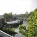 Isola Tiberina mit Ponte Rotto und Ponte Fabricio