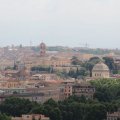 Ausblick von der Terrazza del Gianicolo über Rom, Kapitol