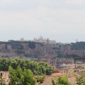 Blick von der Piazza San Pietro in Montorio zum Palatin
