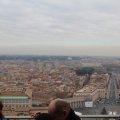 Ausblick über Rom und die Piazza San Pietro