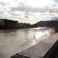 Tiber mit Hochwasser