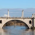 Ponte Flaminio über den Tiber im Norden Roma