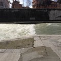 Stromschnellen im Tiber an der Tiberinsel