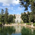 Hinten: Fontana di Nettuno (Neptunbrunnen) und vorne Peschiere (Fischteiche) , Villa DEste