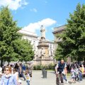 Denkmal Leonardo da Vincis auf der Piazza della Scala