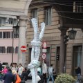 Legokunst auf der Piazza de Ferrari