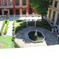 Blick von der Terrasse in den Garten des Palazzo Bianco