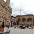 Piazza della Signoria mit Palazzo Vecchio und der Loggia dei Lanzi