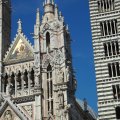 Teile der Fassade des Duomo di Siena
