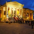 Teatro Massimo an der Piazza Giuseppe Verdi am Silvesterabend
