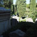 Auf dem Friedhof Cimitero Acattolico die Roma