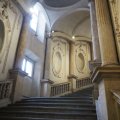 Im Treppenhaus des Westflügels des Palazzo Carignano