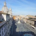 Piazza Navona aus dem Museo di Roma im Palazzo Braschi