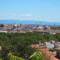 Blick auf Rom vom Gianicolo östlich mit dem Monumento a Vittorio Emanuele II