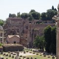 Musei Capitolini. Blick vom Tabularium auf den Palatino im Foro Romano