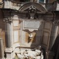 Musei Capitolini. Blick in den Innenhof des Palazzo Nuovo mit Statua colossale restaurata come Oceano: Marforio