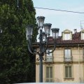 Straßenlaterne auf der Piazza Gran Madre di Dio