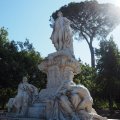 Monumento a Goethe an der Viale Goethe in der Villa Borghese