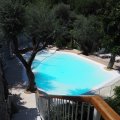 Untere Terrasse der Sorrento Dream Villa mit Pool