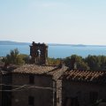 Rocca Monaldeschi della Cervara: Ausblick auf den Lago di Bolsena