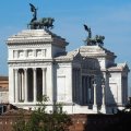 Giardini della ex Villa Aldobrandini: Blick Richtung Monumento a Vittorio Emanuele II