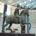 Reiterstatue in dem Kapitolonische Museum (Statua equestre di Marco Aurelio)