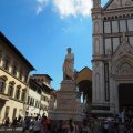 Monument to Dante Alighieri an der Basilica di Santa Croce di Firenze