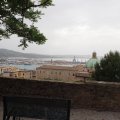 Oben im Parco del Cardeto mit Blick auf den Hafen Anconas