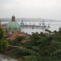 Oben im Parco del Cardeto mit Blick auf den Hafen Anconas