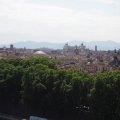 Blick von der Dachterrasse des Castel SantAngelo auf die römische Innenstadt
