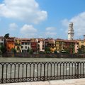 Campanile del Duomo di Verona und die Etsch (Adige)