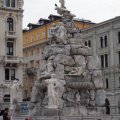 Fontana dei Quattro Continenti (Brunnen der vier Kontinente) auf der Piazza Unità dItalia, Trieste