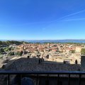 Ausblick von der Via Francesco Cozza auf den Lago di Bolsena und Bolsena