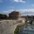 Die Engelsburg hinter dem Tiber