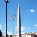 Obelisco Flaminio auf der Piazza del Popolo