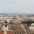 Blick vom Belvedere Niccolò Scatoli auf Castel SantAngelo