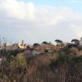 Auf dem Gianicolo; Links die Chiesa di San Pietro in Montorio