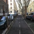 Fahrradweg an der Viale delle Milizie