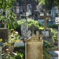 Auf dem Friedhof Cimitero Acattolico die Roma