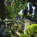 Auf dem Friedhof Cimitero Acattolico die Roma