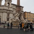 Fontana dei Quattro Fiumi auf der Piazza Navona