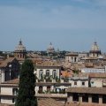 Musei Capitolin. Blick von der Dachterasse des Bistros auf Rom