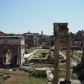 Musei Capitolini. Blick vom Tabularium auf das Foro Romano