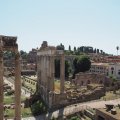 Musei Capitolini. Blick vom Tabularium auf das Foro Romano