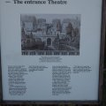 Foro Romano: Infoschild Theatereingang (Teatro del Fontanone) bzw. Zugang zu den Farnesichen Gärten (Uccelliere Farnesiane)
