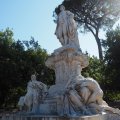 Monumento a Goethe an der Viale Goethe in der Villa Borghese