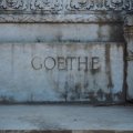 Monumento a Goethe an der Viale Goethe in der Villa Borghese
